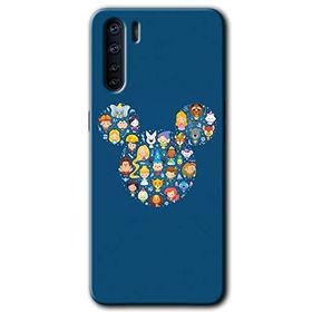 Oppo A91 Mickey Baskılı Uyumlu Silikon Kılıf
