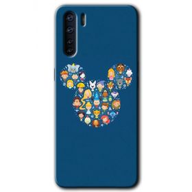 Oppo A91 Mickey Baskılı Uyumlu Silikon Kılıf