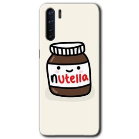 Oppo A91 Nutella Aşkım Baskılı Uyumlu Silikon Kılıf