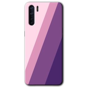Oppo A91 Oblique Baskılı Uyumlu Silikon Kılıf