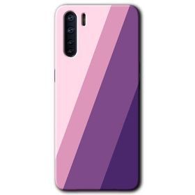 Oppo A91 Oblique Baskılı Uyumlu Silikon Kılıf