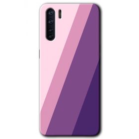 Oppo A91 Oblique Baskılı Uyumlu Silikon Kılıf