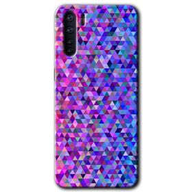 Oppo A91 Pixel Mozaik Baskılı Uyumlu Silikon Kılıf