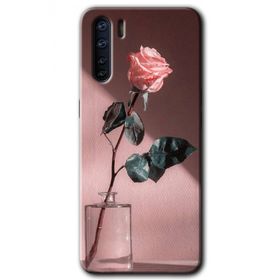 Oppo A91 Retro Gül Baskılı Uyumlu Silikon Kılıf