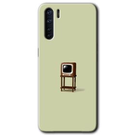 Oppo A91 Retro TV Baskılı Uyumlu Silikon Kılıf
