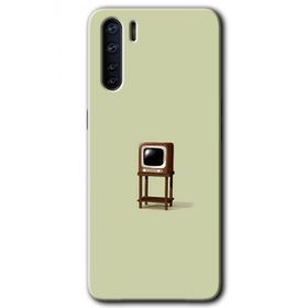 Oppo A91 Retro TV Baskılı Uyumlu Silikon Kılıf