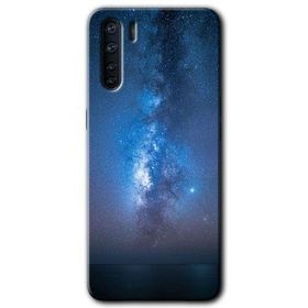 Oppo A91 Samanyolu Baskılı Uyumlu Silikon Kılıf