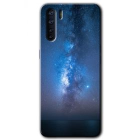 Oppo A91 Samanyolu Baskılı Uyumlu Silikon Kılıf