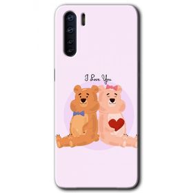 Oppo A91 Sevgili Ayıcık Baskılı Uyumlu Silikon Kılıf