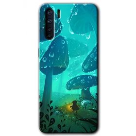 Oppo A91 Silhoutte Dropss Baskılı Uyumlu Silikon Kılıf