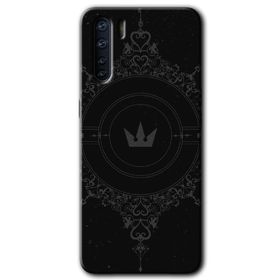 Oppo A91 Siyah Mandala 1 Baskılı Uyumlu Silikon Kılıf