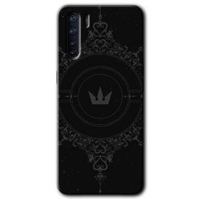 Oppo A91 Siyah Mandala 1 Baskılı Uyumlu Silikon Kılıf