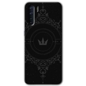 Oppo A91 Siyah Mandala 1 Baskılı Uyumlu Silikon Kılıf