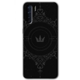 Oppo A91 Siyah Mandala 1 Baskılı Uyumlu Silikon Kılıf