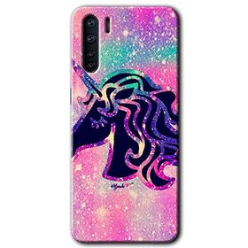 Oppo A91 Unicorn Kristal Baskılı Uyumlu Silikon Kılıf