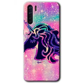 Oppo A91 Unicorn Kristal Baskılı Uyumlu Silikon Kılıf