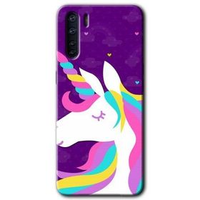 Oppo A91 Unicorn Sleep Baskılı Uyumlu Silikon Kılıf