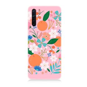 Oppo A91 Uyumlu Portakal Çiçeği Baskılı Silikon Kılıf