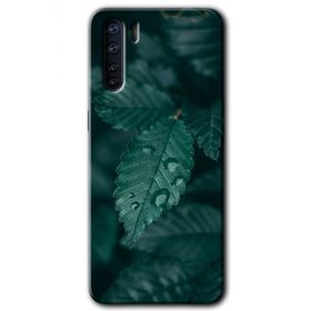Oppo A91 Yağmurlu Yaprak Baskılı Uyumlu Silikon Kılıf