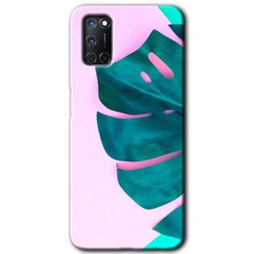 Oppo A92 3D Yaprak Baskılı Uyumlu Silikon Kılıf