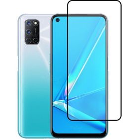 Oppo A92 5D Siyah Ekran Koruyucu Tam Kapatan Kenarları Kırılmaya Dayanıklı Cam