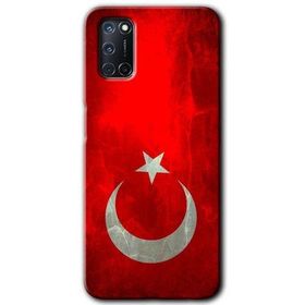Oppo A92 Albayrak Baskılı Uyumlu Silikon Kılıf
