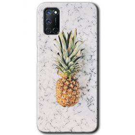 Oppo A92 Ananas Baskılı Uyumlu Silikon Kılıf
