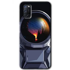 Oppo A92 Astronot Baskılı Uyumlu Silikon Kılıf