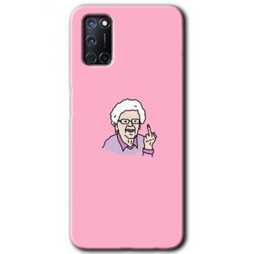 Oppo A92 Bad Grandmother Baskılı Uyumlu Silikon Kılıf