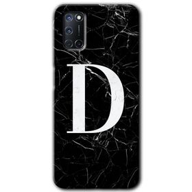 Oppo A92 Beyaz Mermer Desenli Ü Harfi Baskılı Uyumlu Silikon Kılıf
