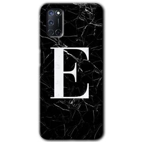 Oppo A92 Beyaz Mermer Desenli Ü Harfi Baskılı Uyumlu Silikon Kılıf