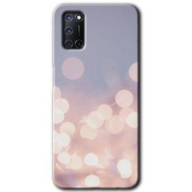 Oppo A92 Blur Lights Baskılı Uyumlu Silikon Kılıf