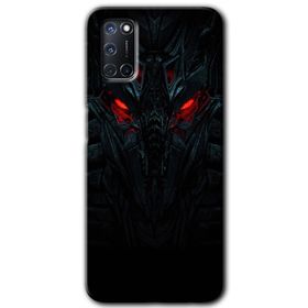 Oppo A92 Blur Lights Baskılı Uyumlu Silikon Kılıf