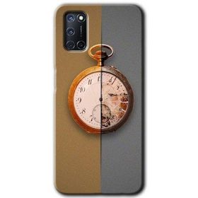Oppo A92 Clocks Artwork Baskılı Uyumlu Silikon Kılıf