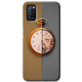 Oppo A92 Clocks Artwork Baskılı Uyumlu Silikon Kılıf
