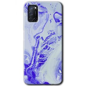 Oppo A92 Cranny Liquid Wall Baskılı Uyumlu Silikon Kılıf