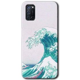 Oppo A92 Dalga Baskılı Uyumlu Silikon Kılıf