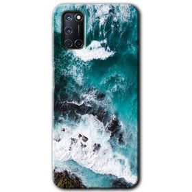 Oppo A92 Deniz Kıyısı Baskılı Uyumlu Silikon Kılıf