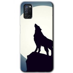 Oppo A92 Dolunay Bozkurt Baskılı Uyumlu Silikon Kılıf
