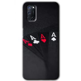 Oppo A92 Full As Baskılı Uyumlu Silikon Kılıf