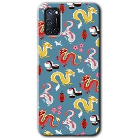 Oppo A92 Funky Dragon Baskılı Uyumlu Silikon Kılıf