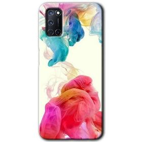 Oppo A92 Gökkuşağı Color Baskılı Uyumlu Silikon Kılıf