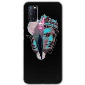 Oppo A92 Heykel Baskılı Uyumlu Silikon Kılıf