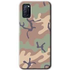 Oppo A92 Kamuflaj 29 Baskılı Uyumlu Silikon Kılıf