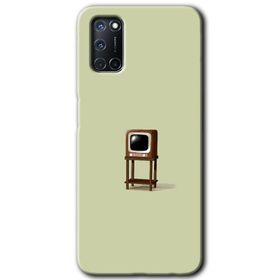 Oppo A92 Kara Kedi Baskılı Uyumlu Silikon Kılıf
