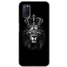 Oppo A92 King Lion Baskılı Uyumlu Silikon Kılıf