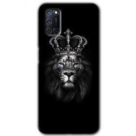 Oppo A92 King Lion Baskılı Uyumlu Silikon Kılıf