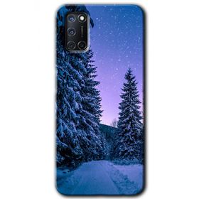 Oppo A92 Kış Manzarası Baskılı Uyumlu Silikon Kılıf