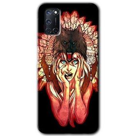 Oppo A92 Kurt Kız Baskılı Uyumlu Silikon Kılıf