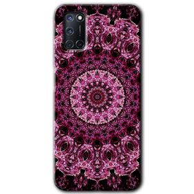 Oppo A92 Mandala Patterns Kaleidoscope Baskılı Uyumlu Silikon Kılıf